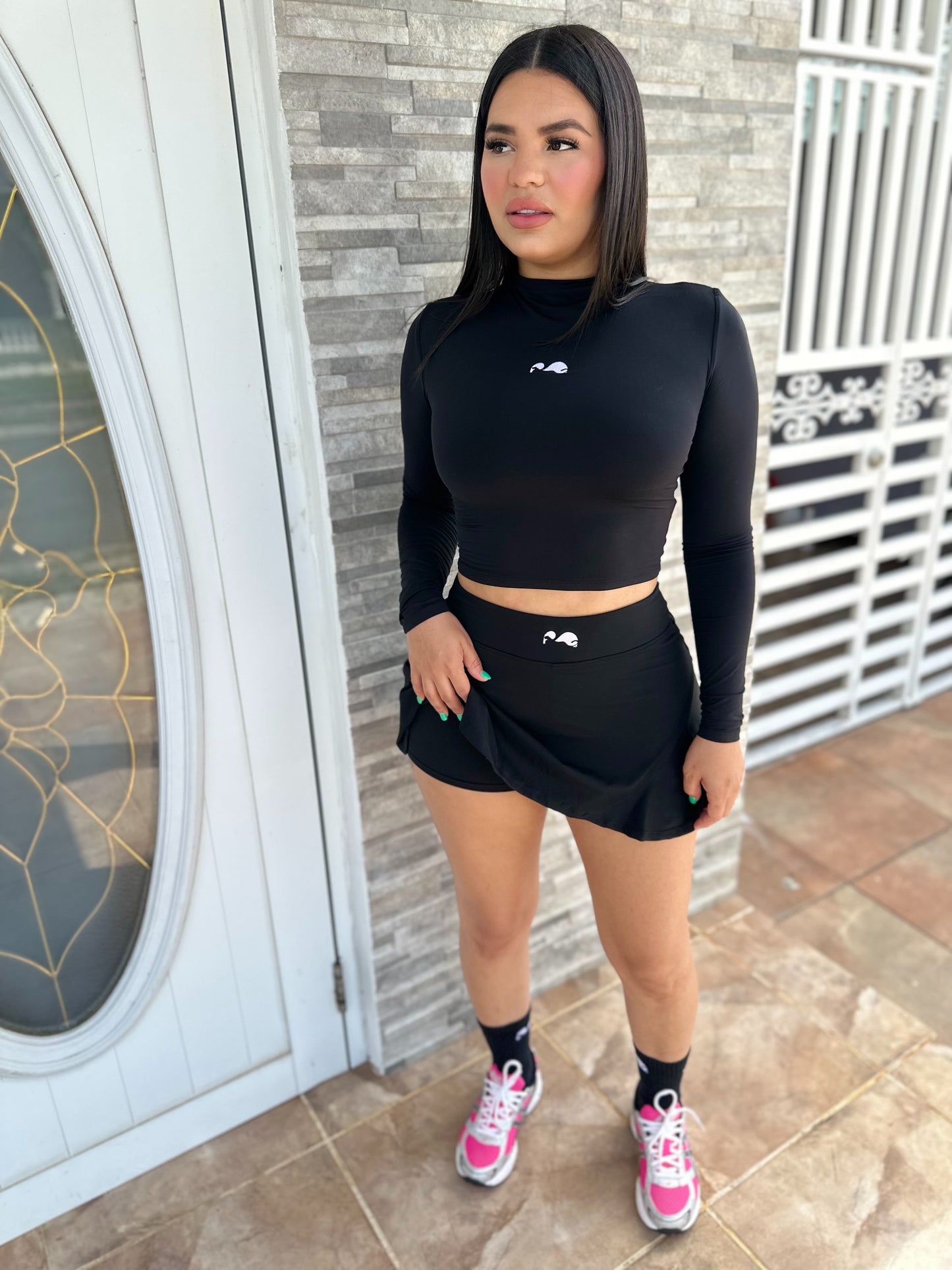 Black Skirt Set