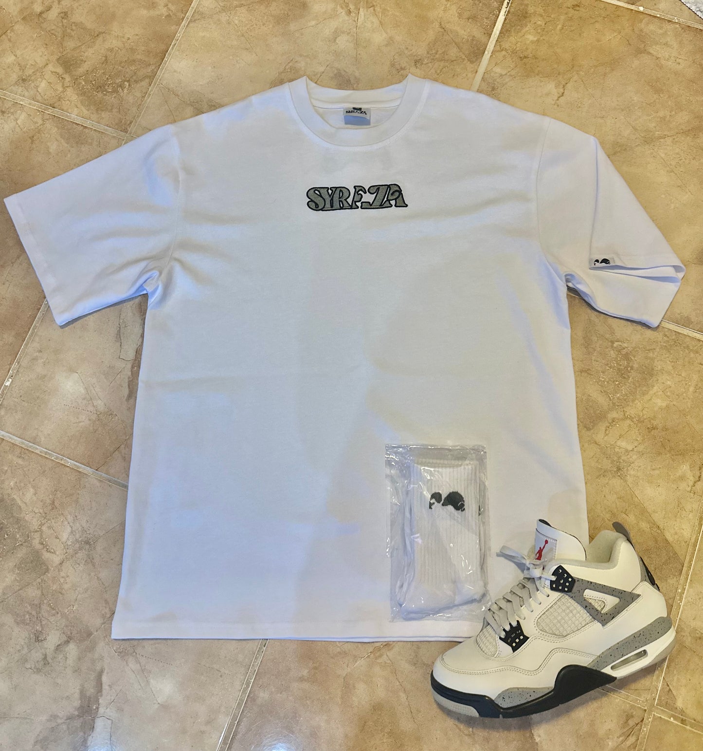 Grey Logo Oversize Men’s T-Shirt