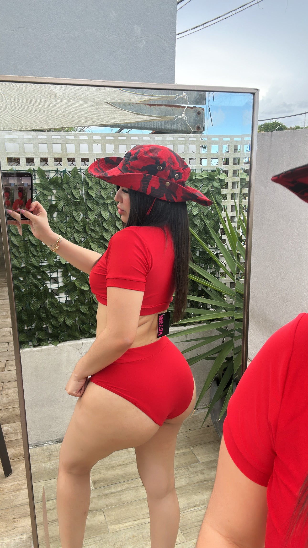 Fire Red Swimsuit