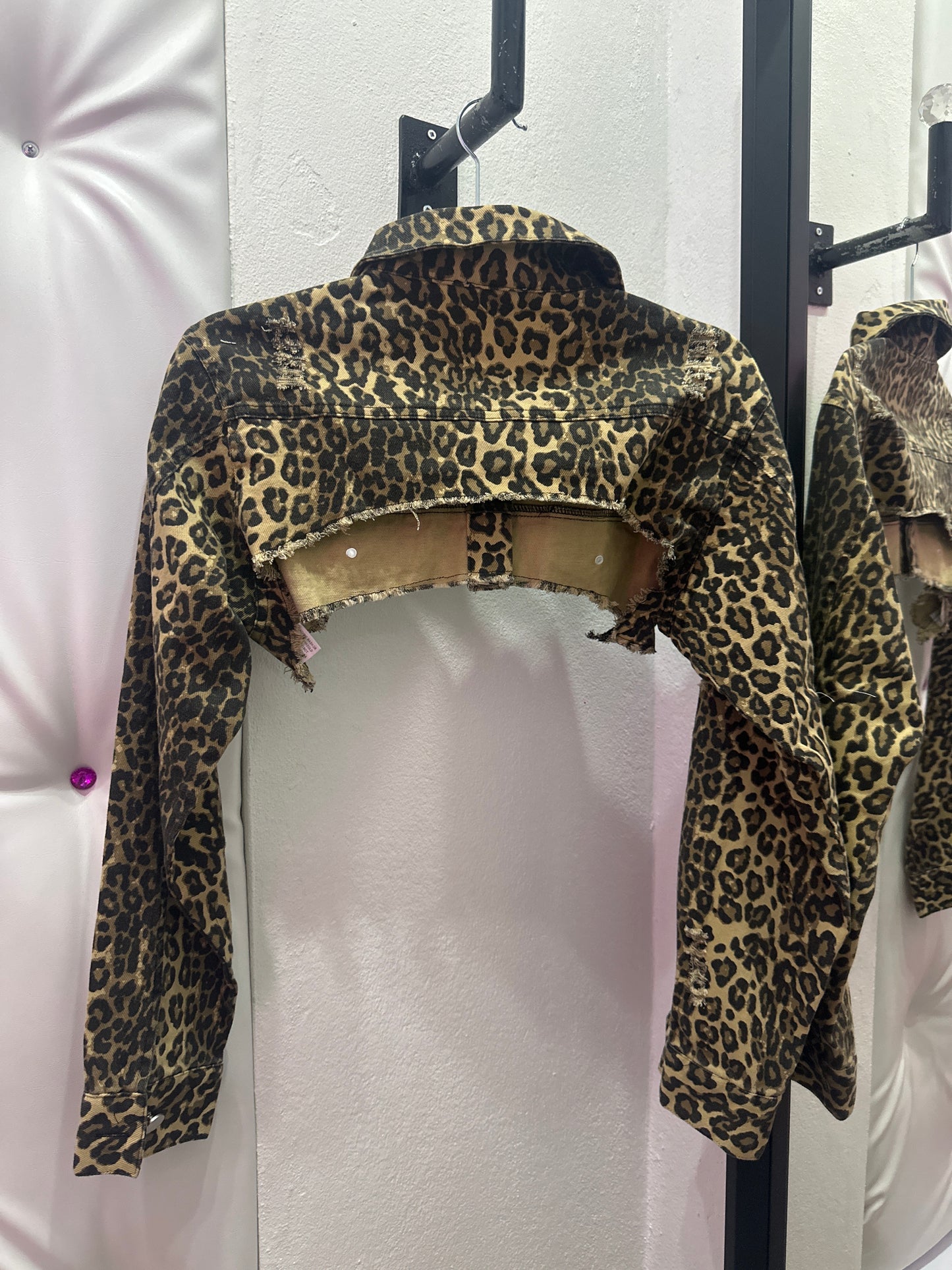 Leopard Crop Jacket
