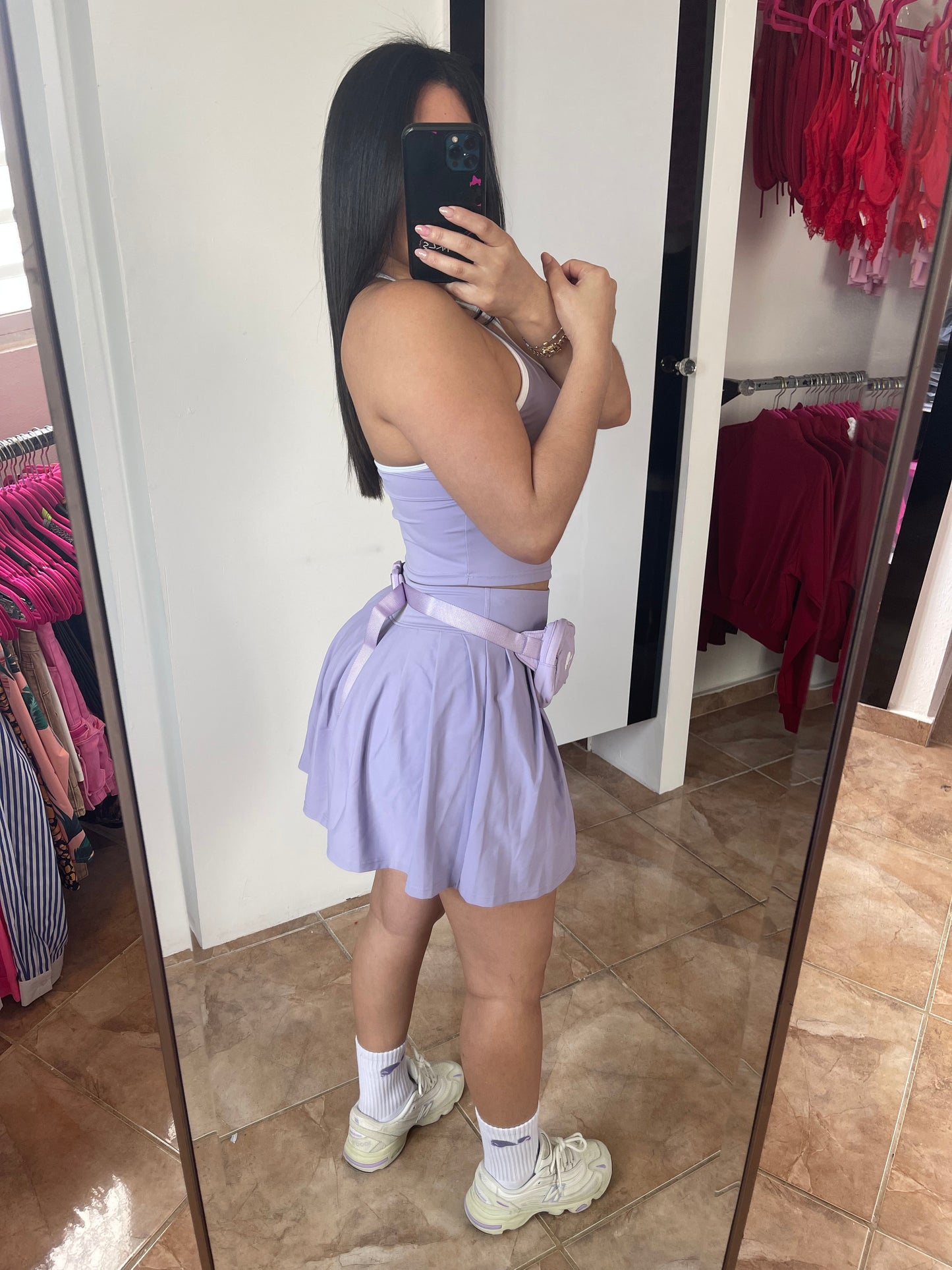 Lavender Skirt Set