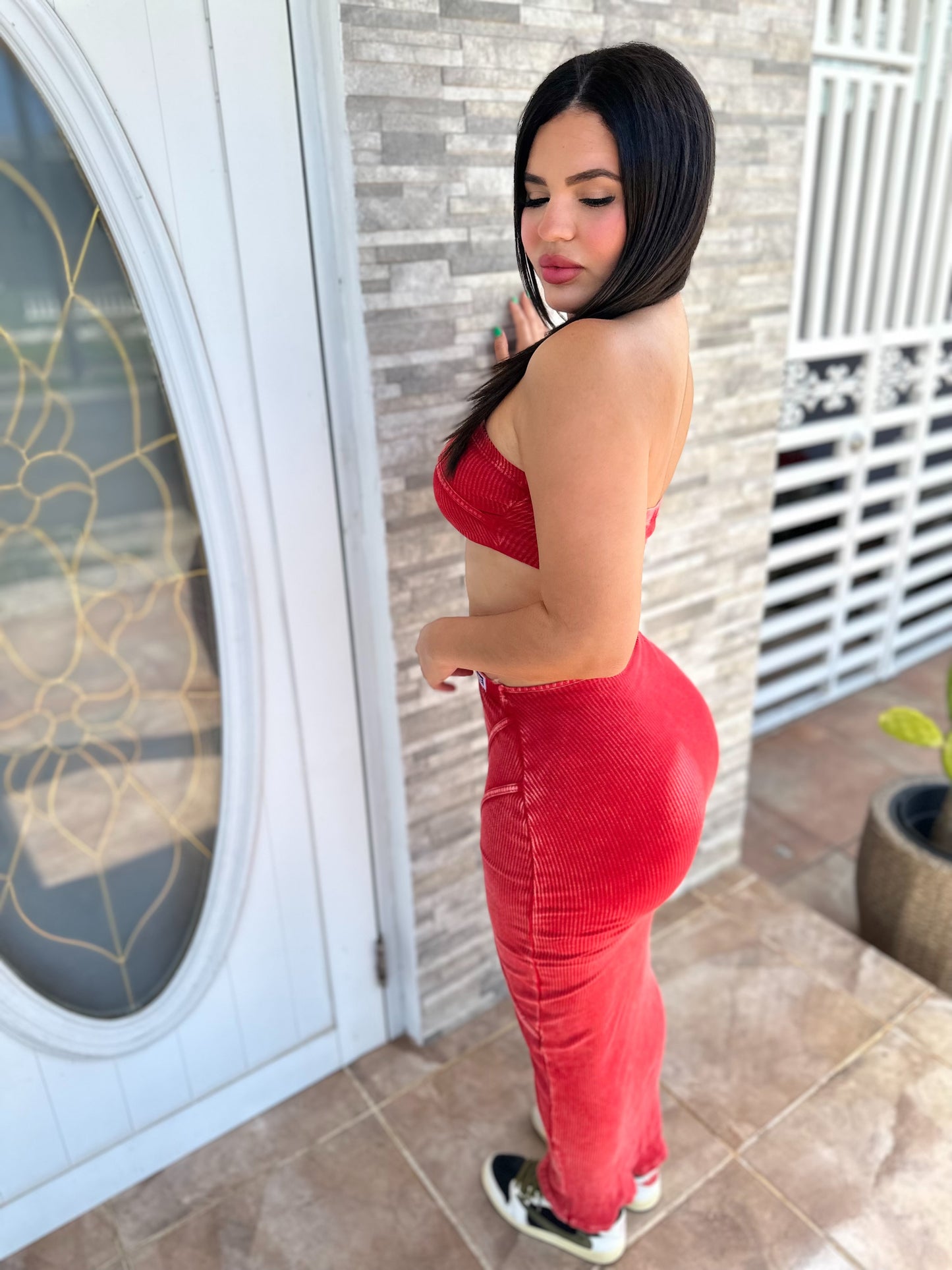 Sexy Red Mineral Dress