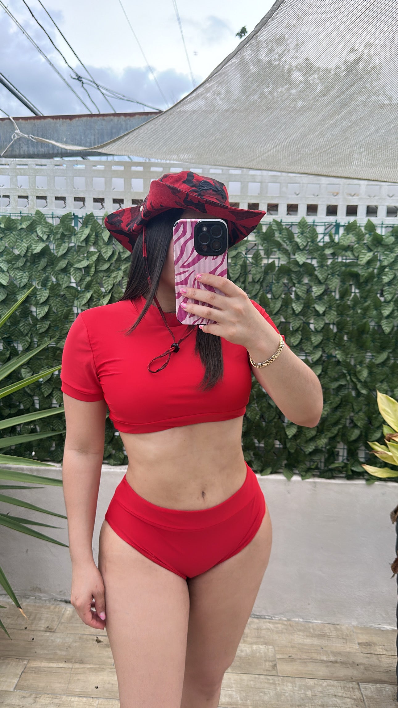 Fire Red Swimsuit