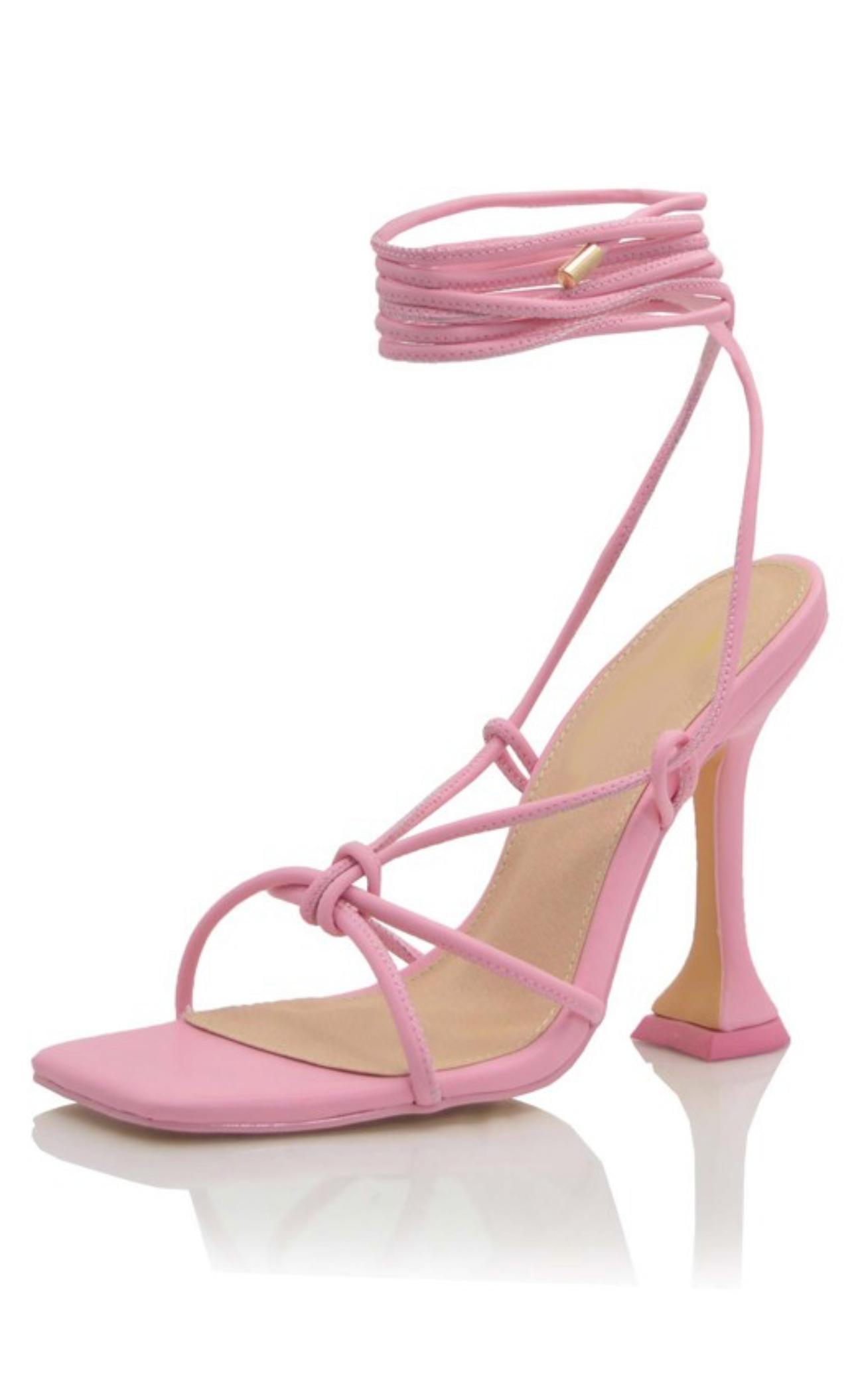 Baby Pink String Heels