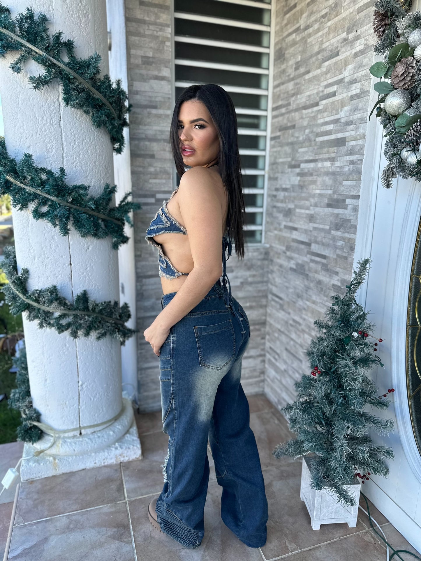 Vintage Denim Cargo Pants