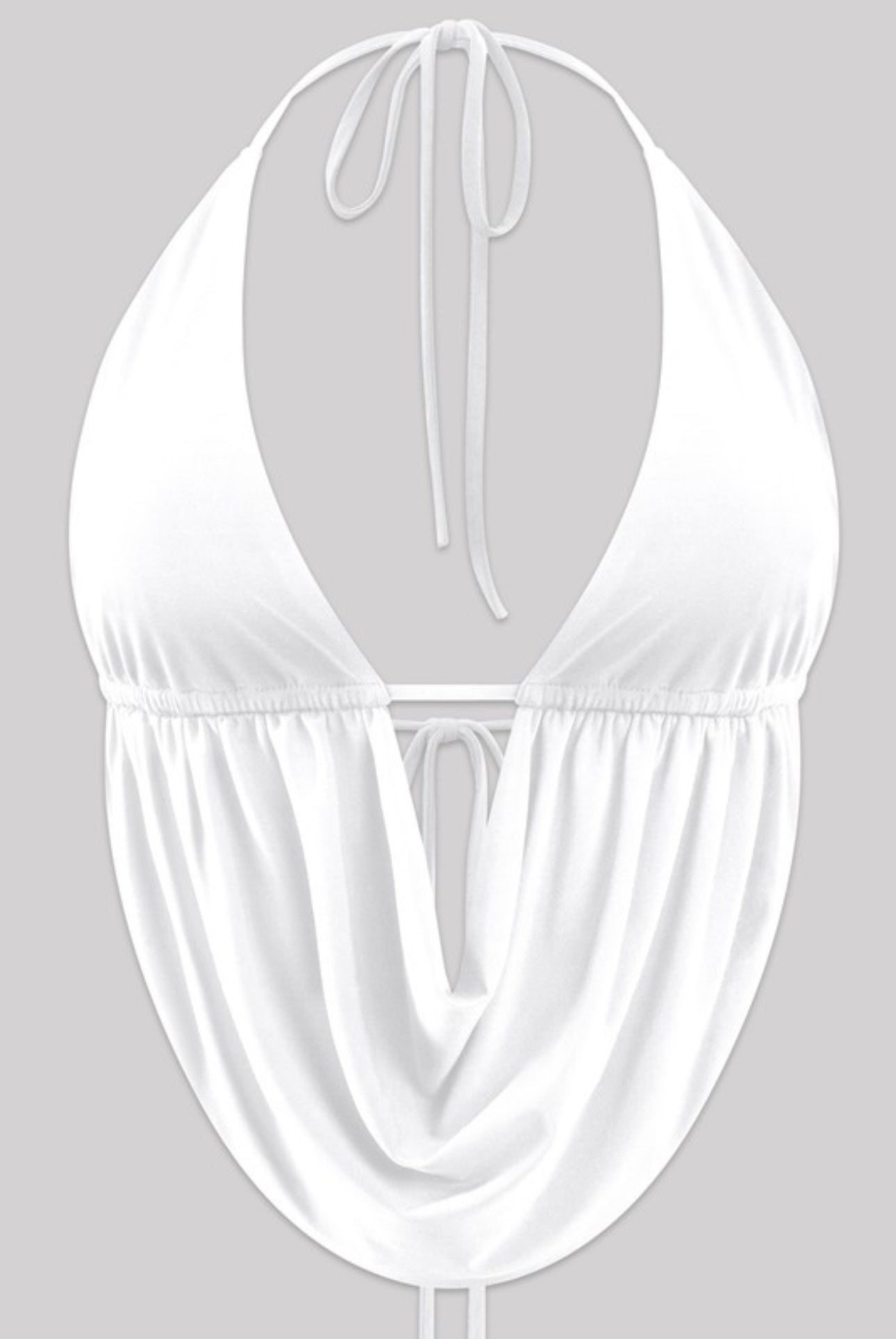White Halter Top