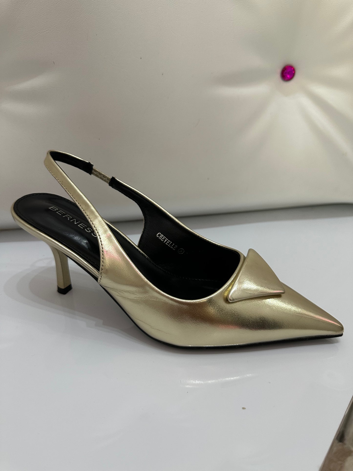 Gold Stiletto Heels