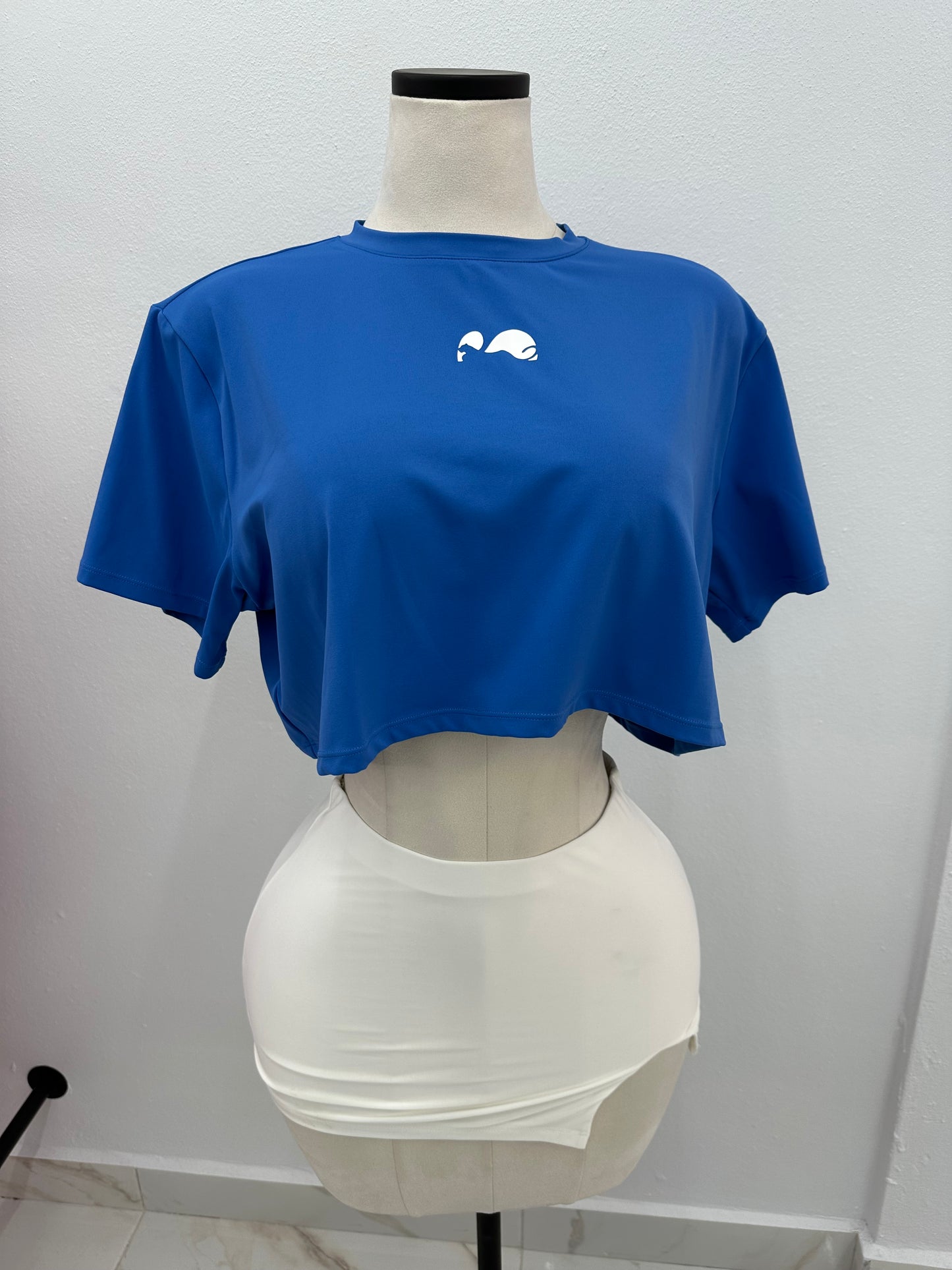 Royal Blue Dryfit Crop Top