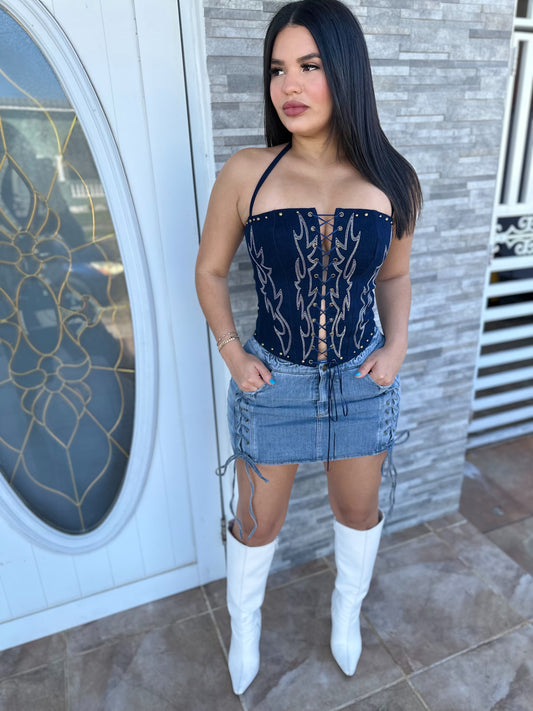 Mini Denim Skirt