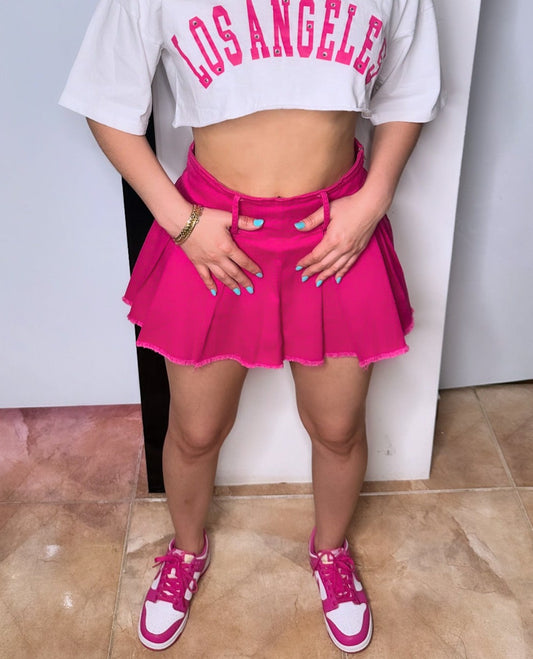 Pink Mini Skirt