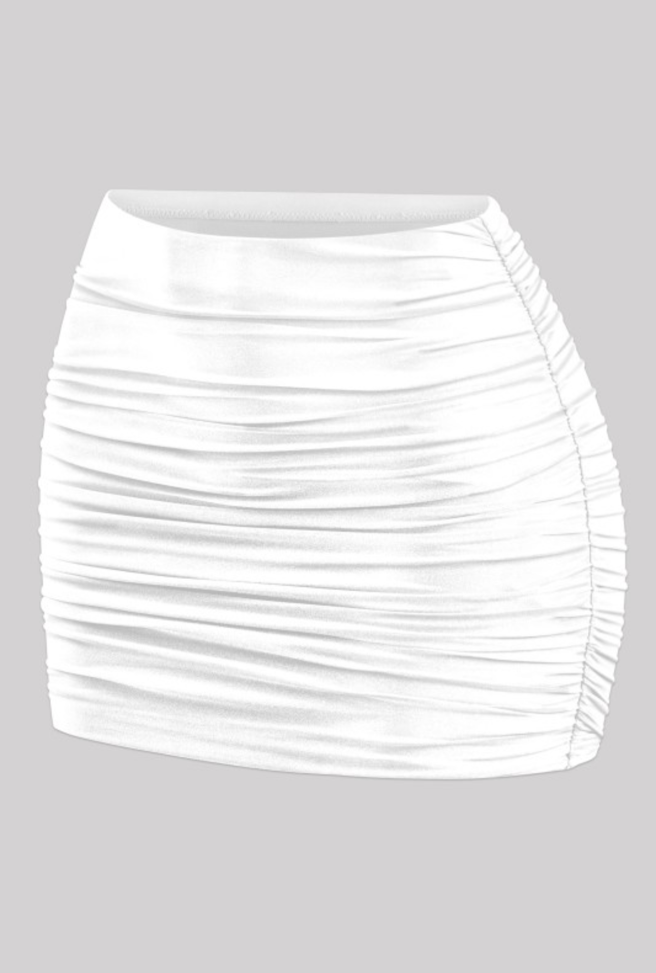 Ruched Mini Skirt