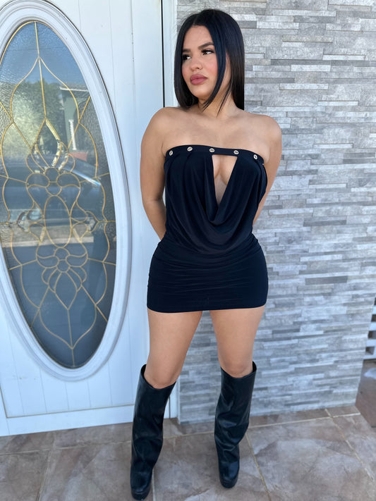 Sexy Tube Black Dress