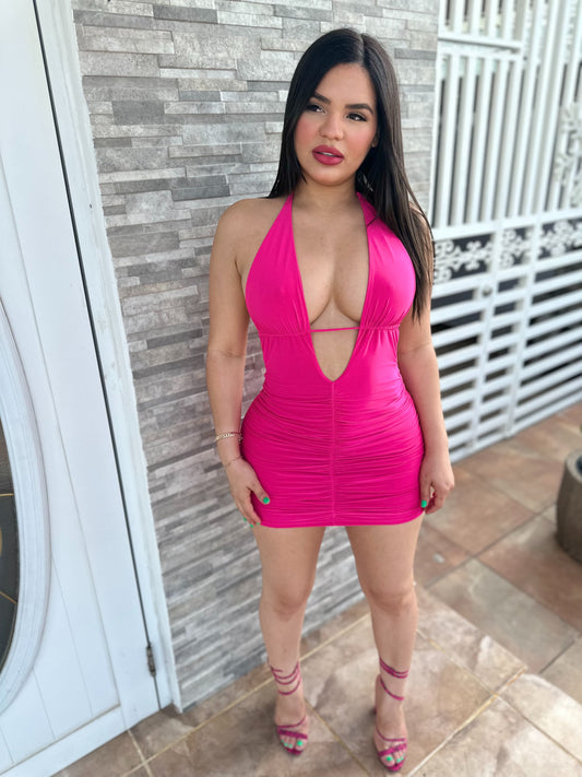 Hot Pink Sexy Dress