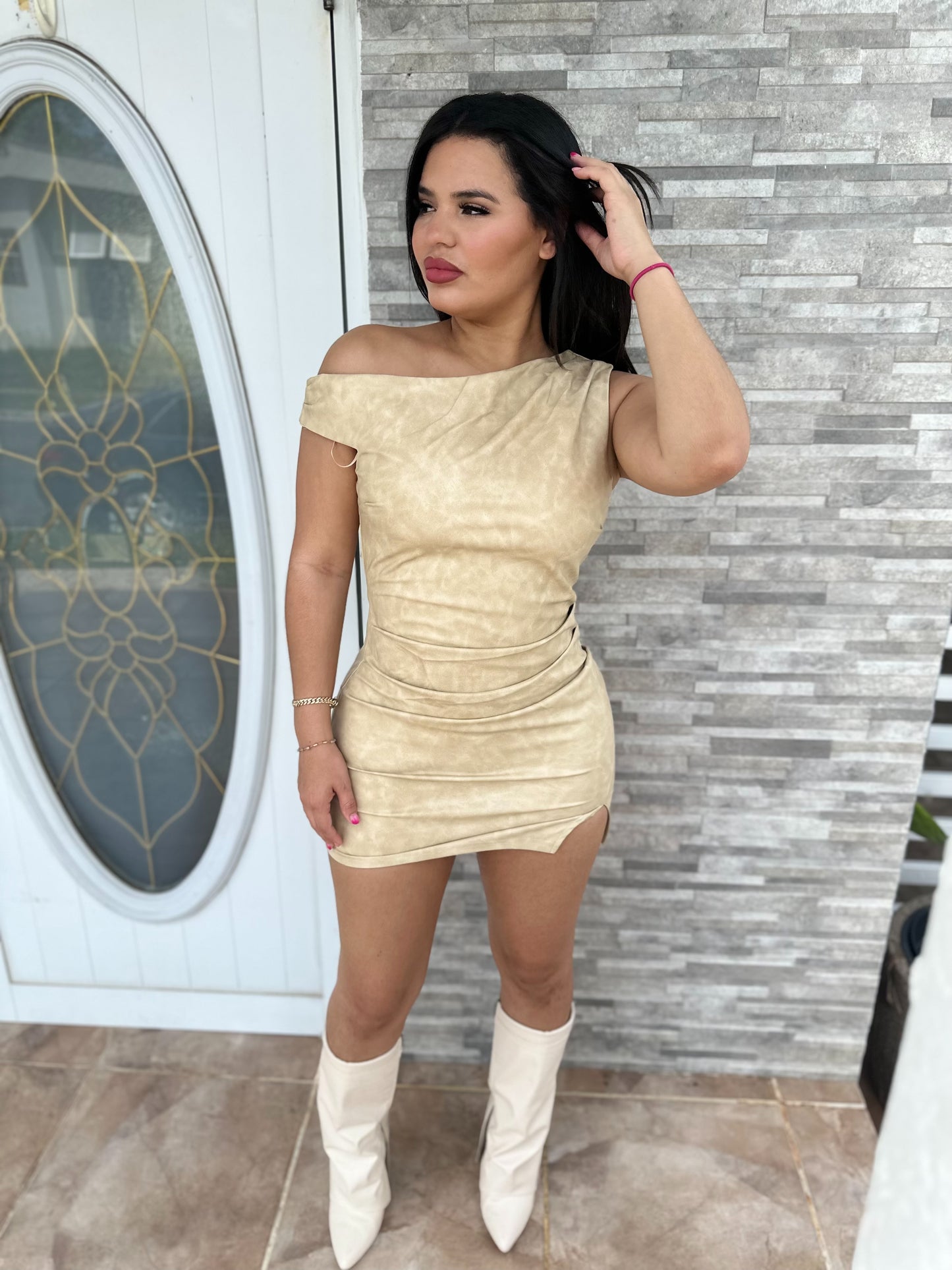 Earth Leather Dress