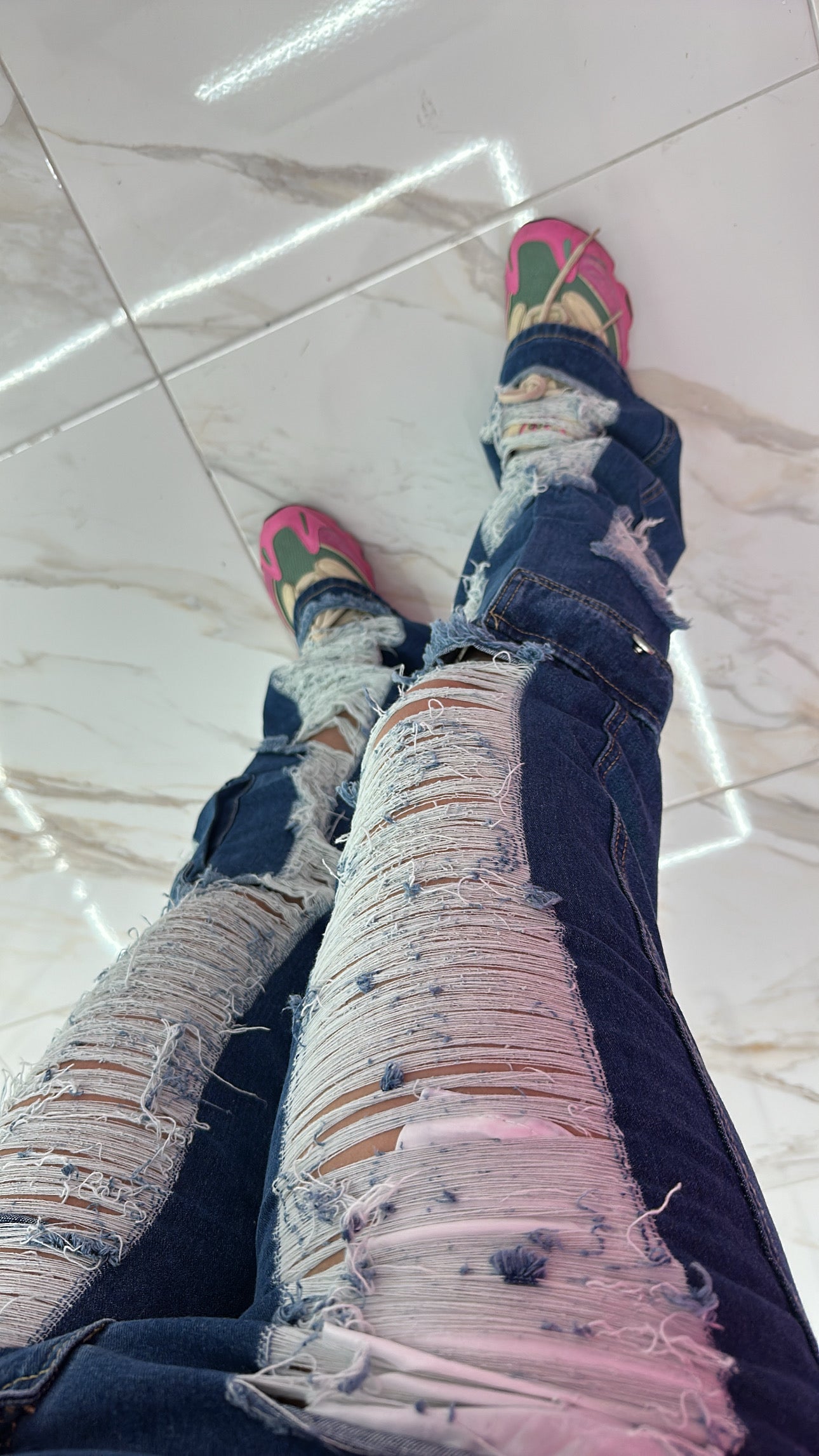 Dark Denim Ripped Jeans