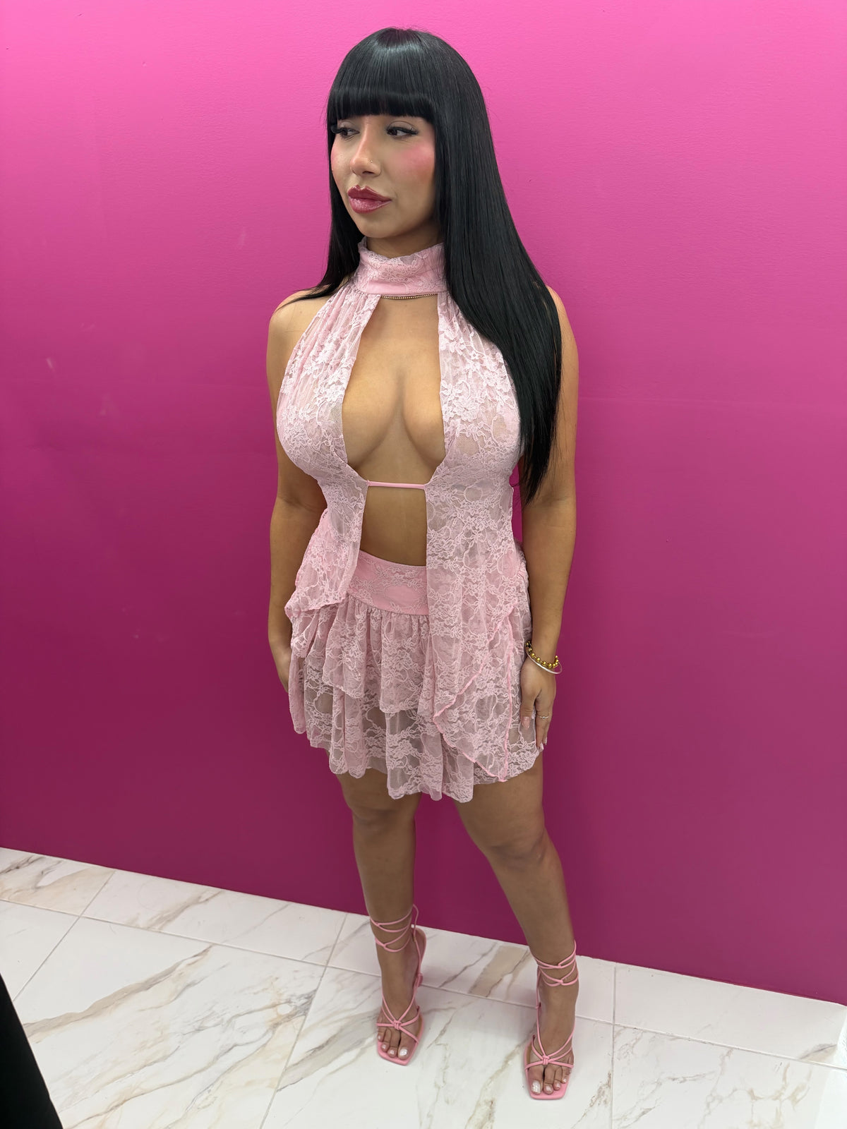 “Blush Desire” Skirt Set