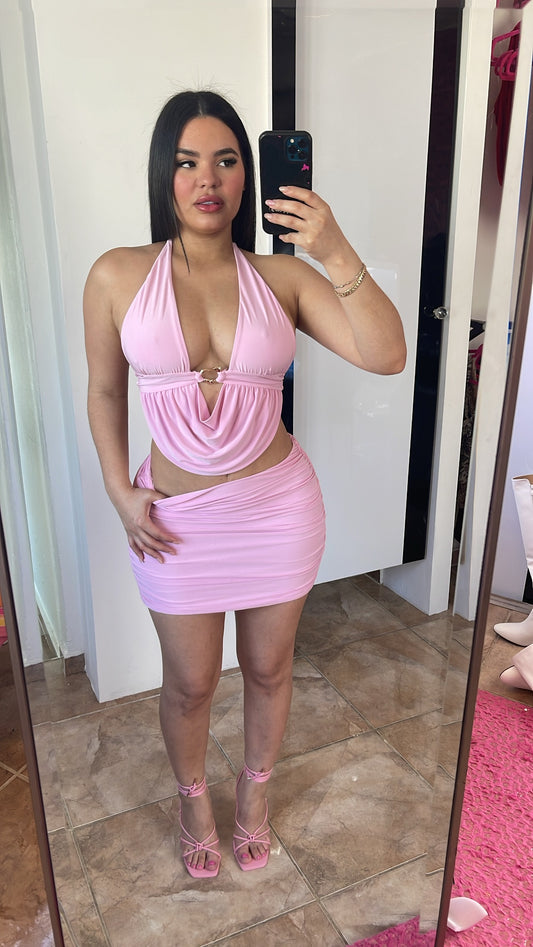 Light Pink Skirt Set