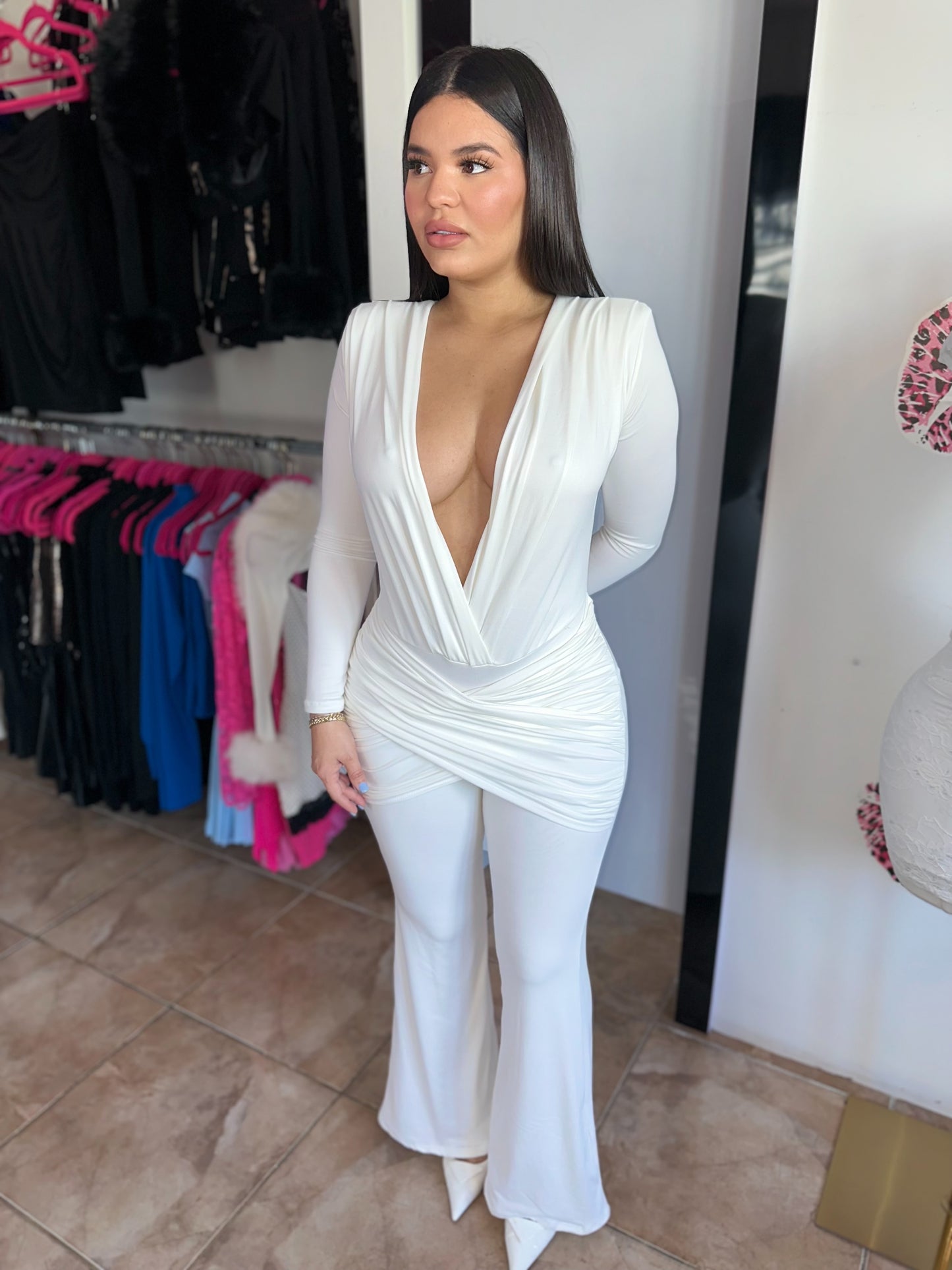 Bossy White Jumpsuit