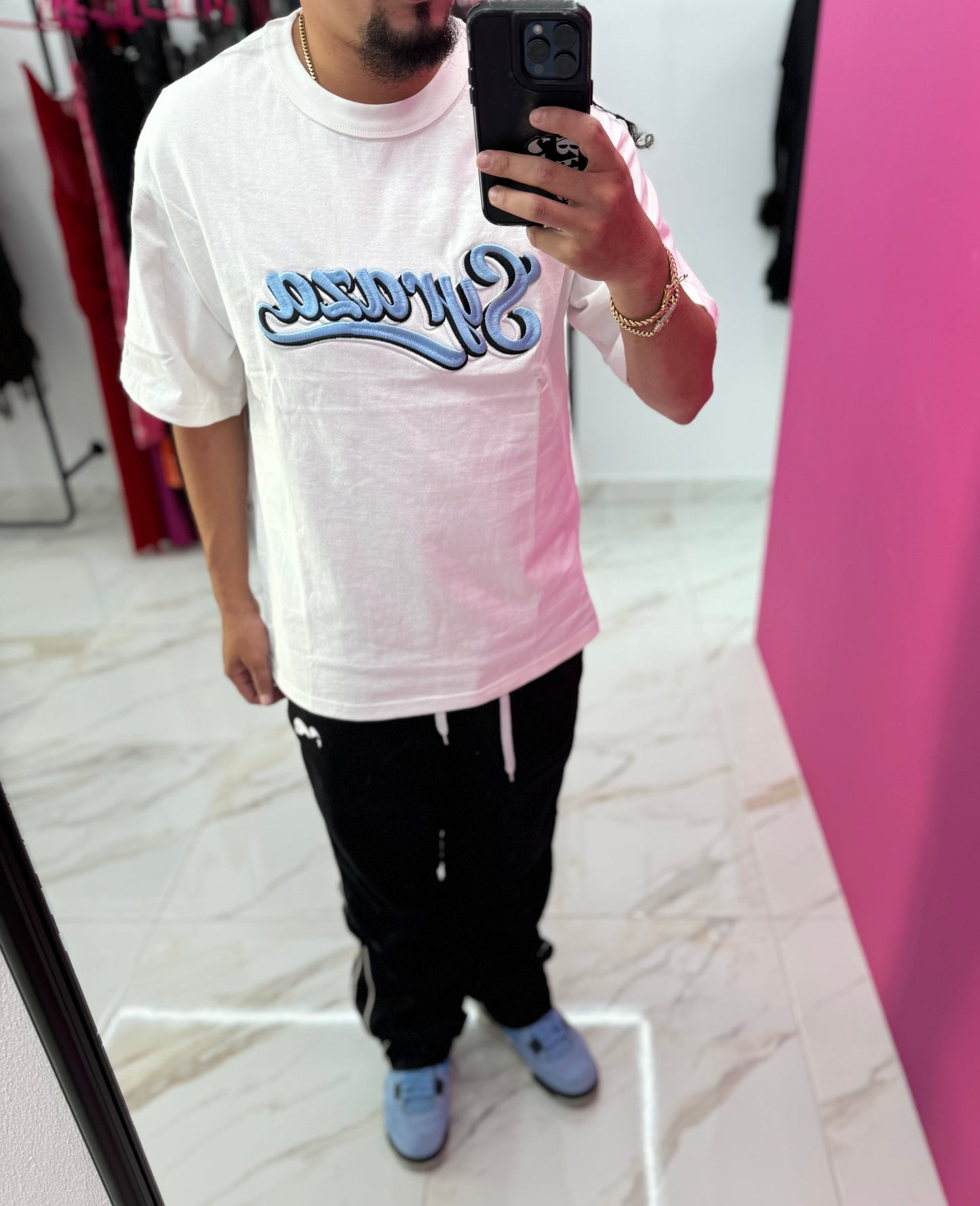 Baby Blue Logo Men’s Tshirts