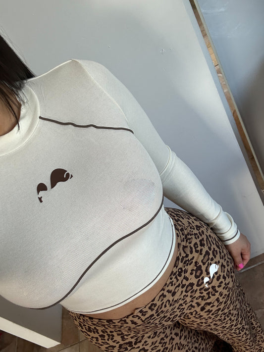 Cream & Mocha Top