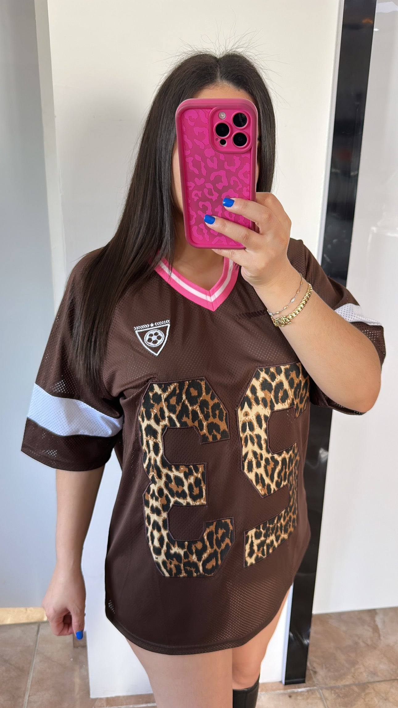 Leopard League Shirt Dress