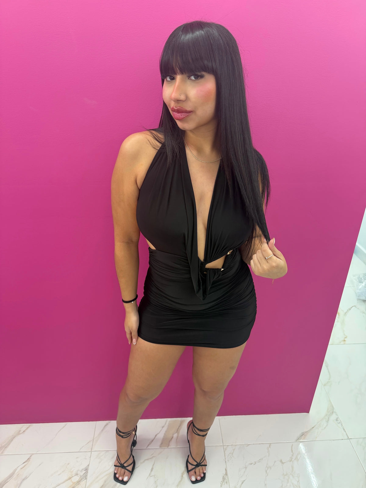 Plot Twist Black Dress