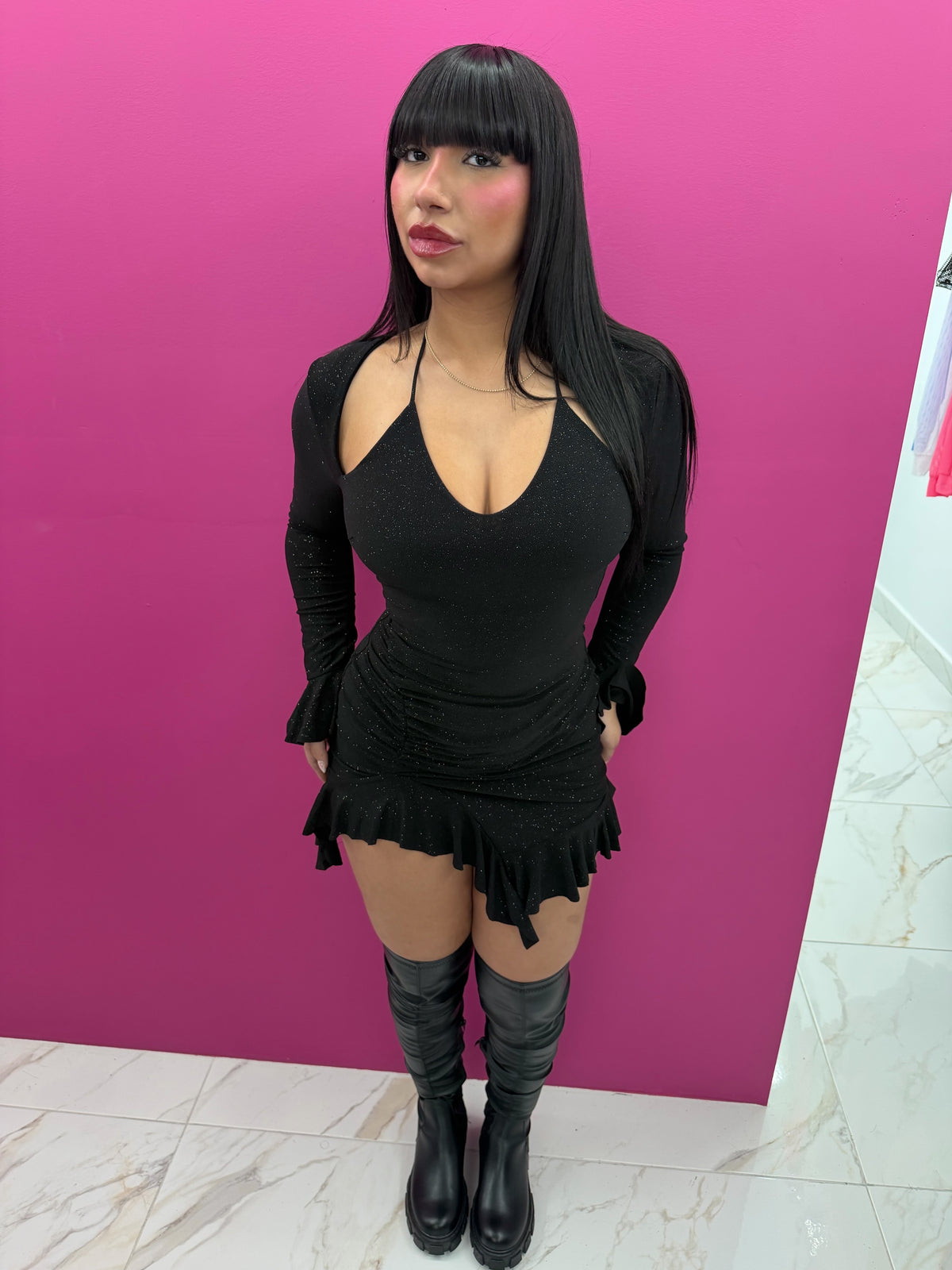 “After Dark” Glitter Dress