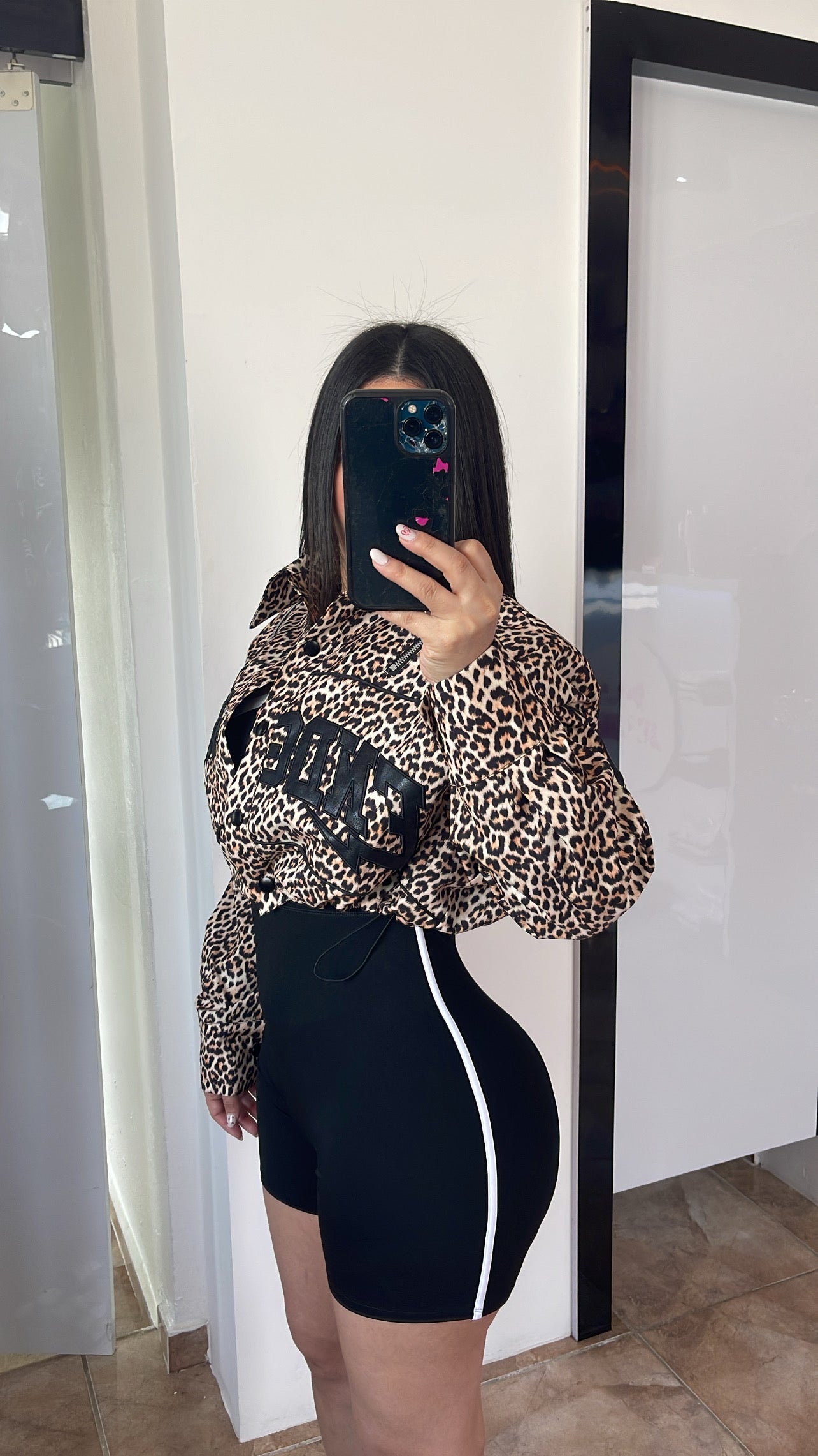 Leopard Bomber Jacket