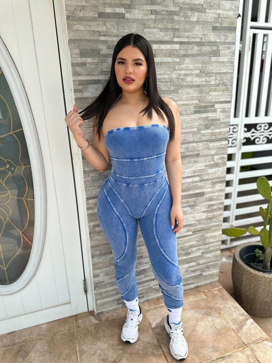 Royal Blue Mineral Jumpsuit
