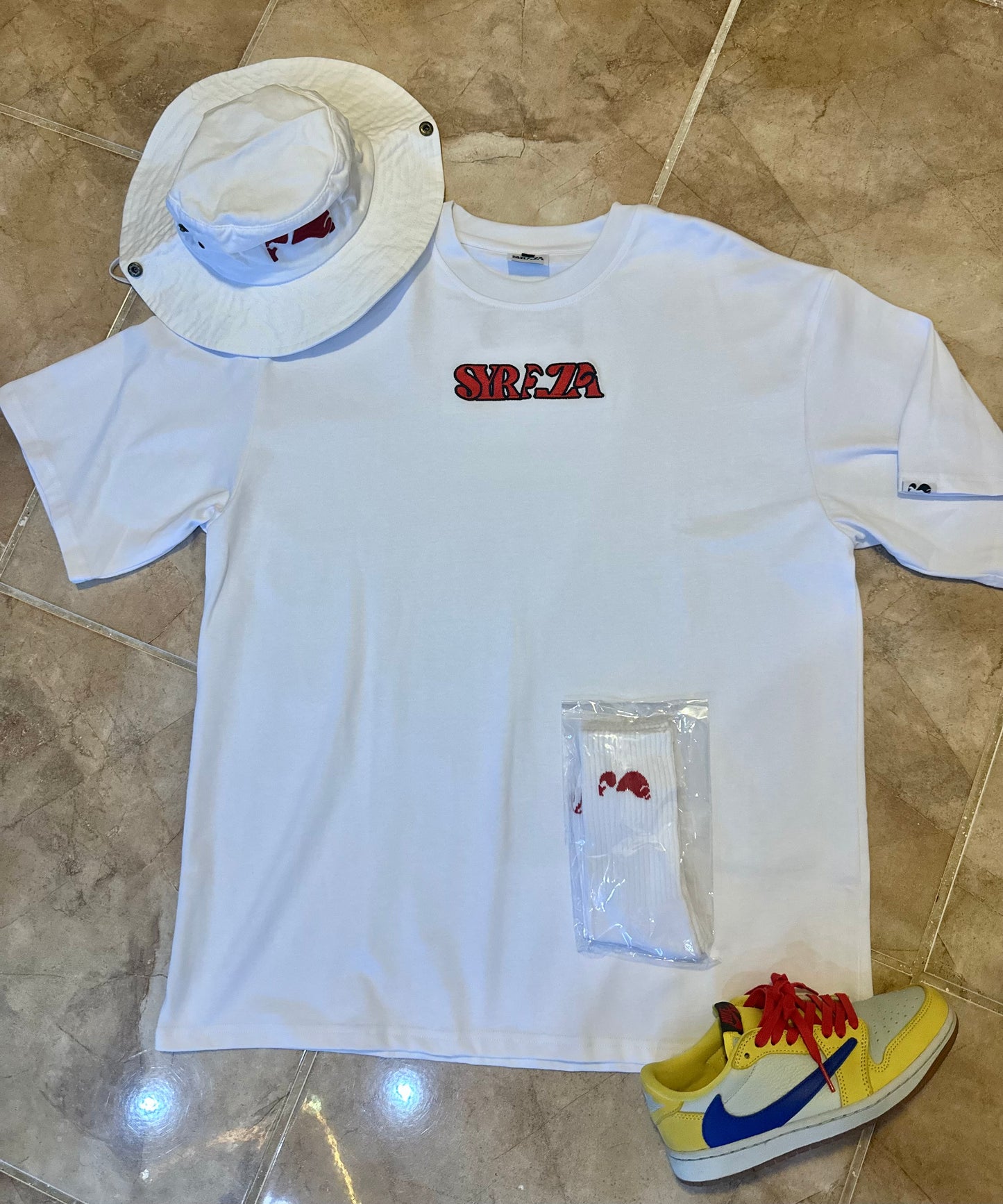 Red Logo Oversize Men’s T-Shirt