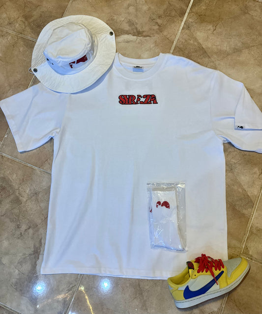 Red Logo Oversize Men’s T-Shirt
