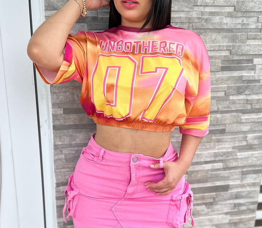Oversize Pink Combo Top