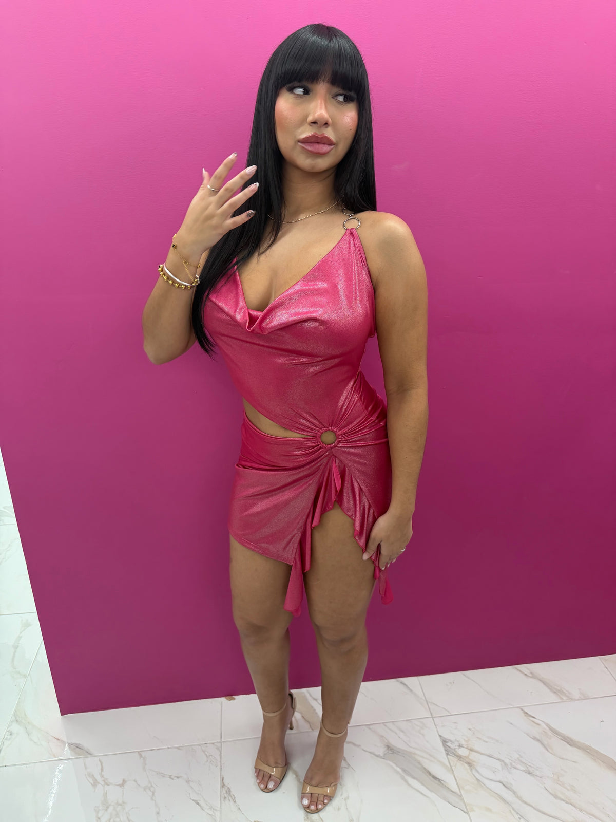 “Glossy Pink” Dress