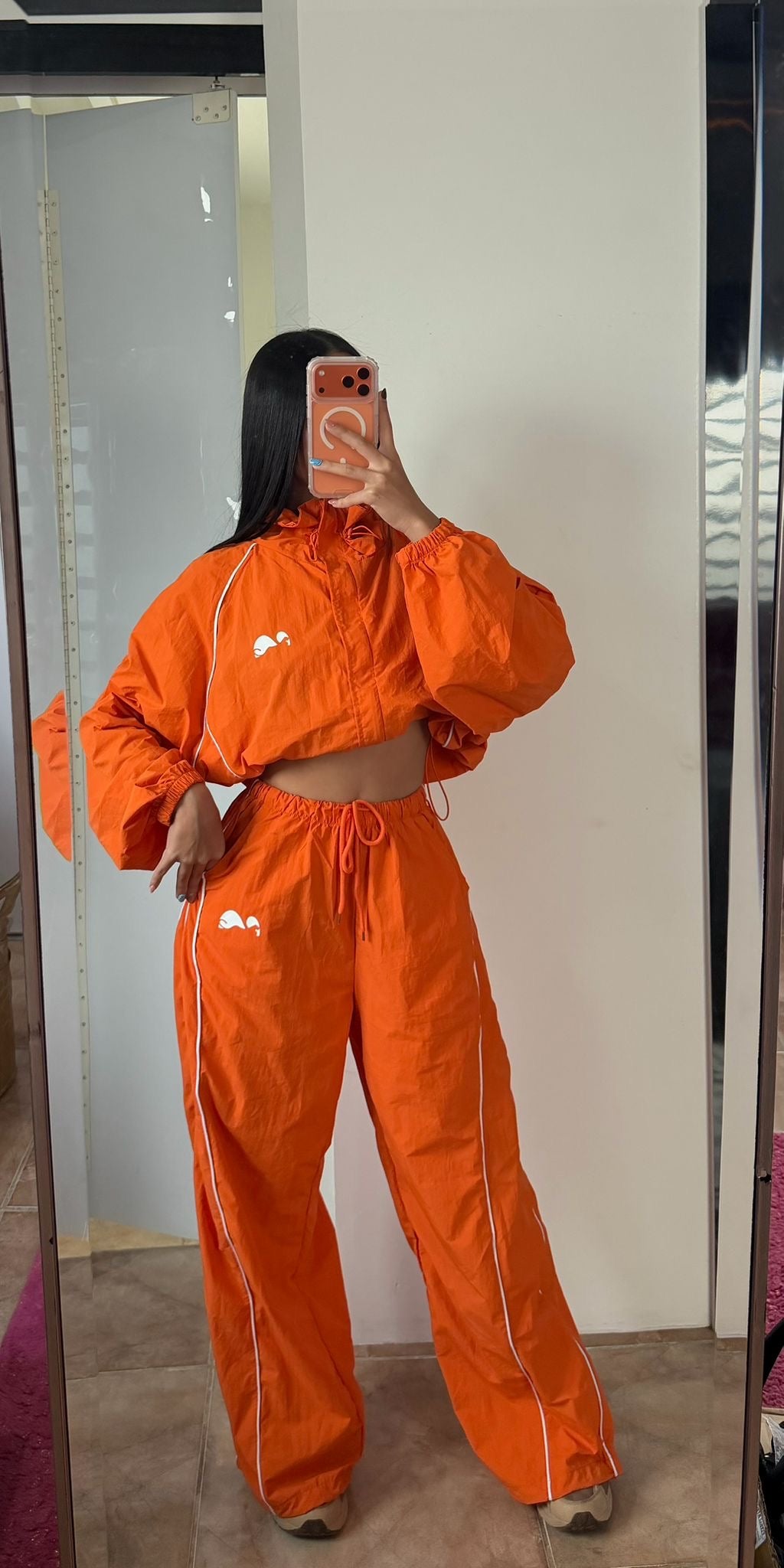 Orange Oversize Windproof Set