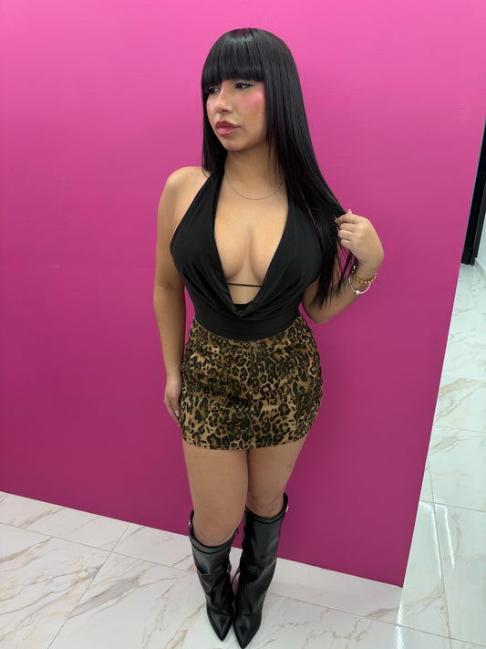 Leopard Mini Skirt