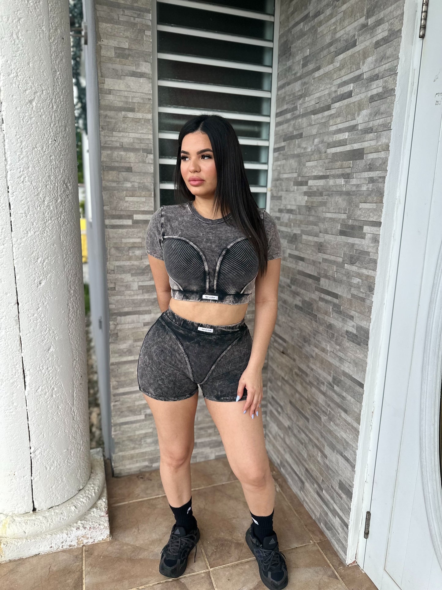 Acid Black Short Set