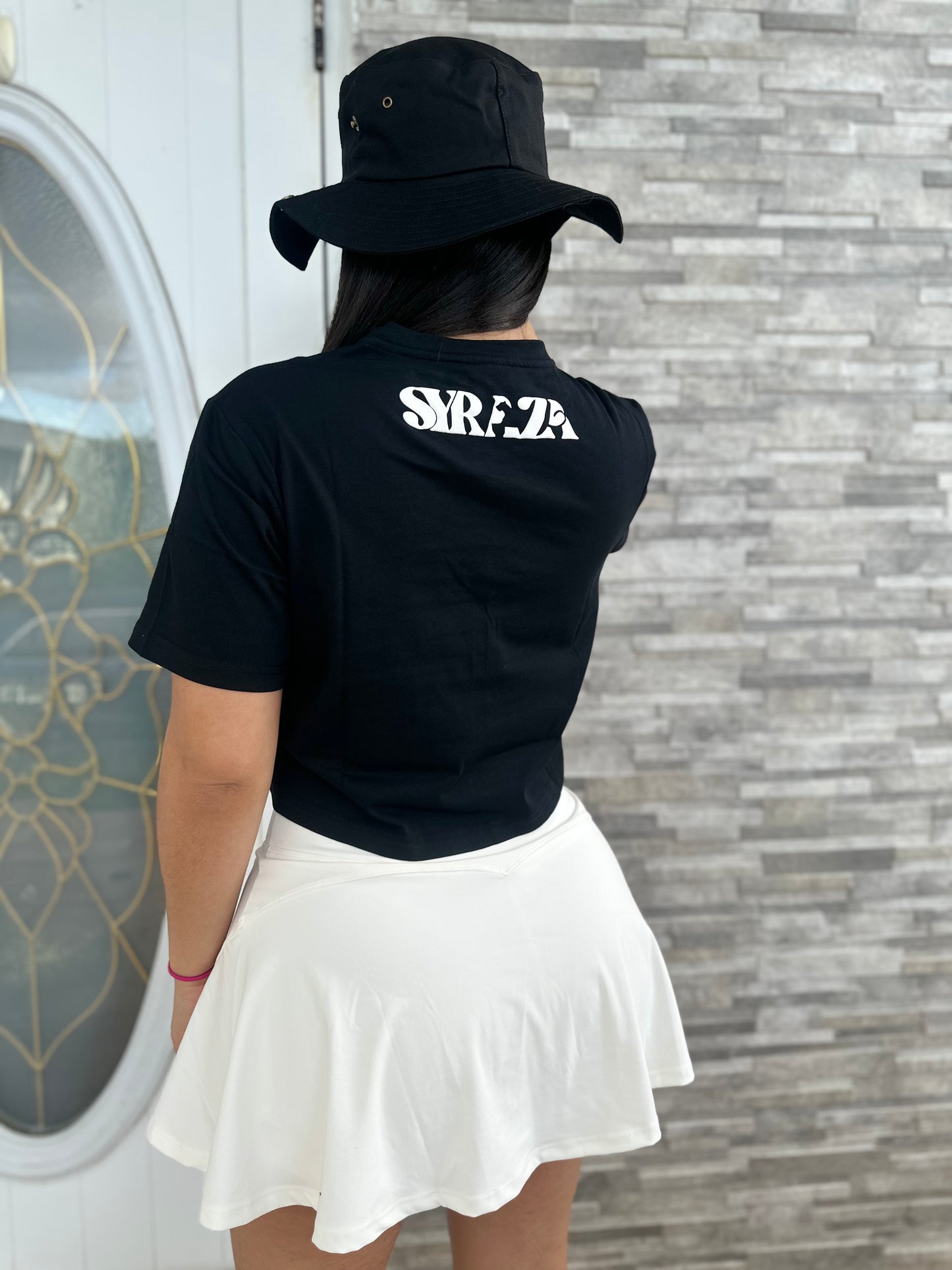 Girlys Black Crop Top