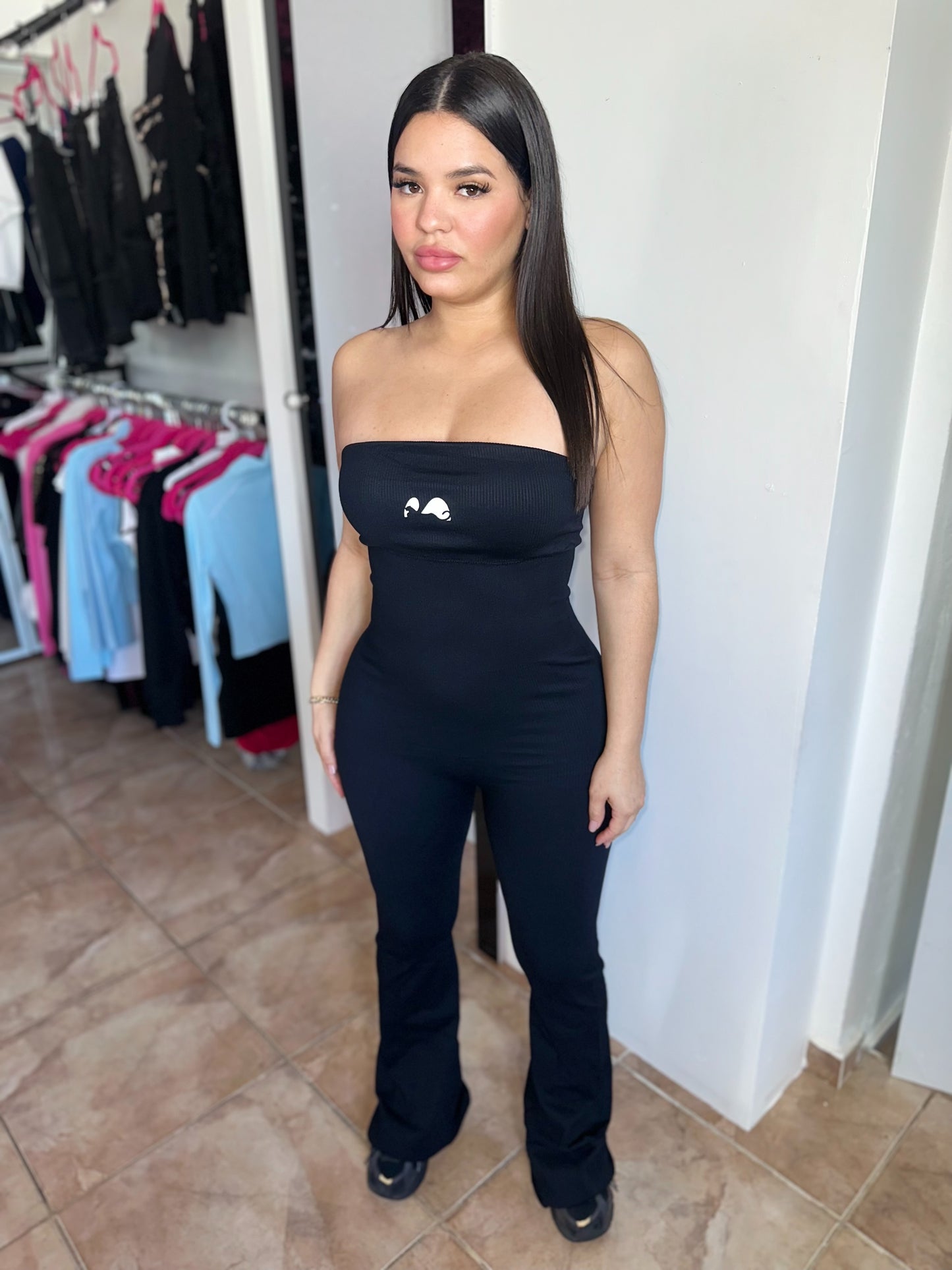 Strapless Black Jumpsuit