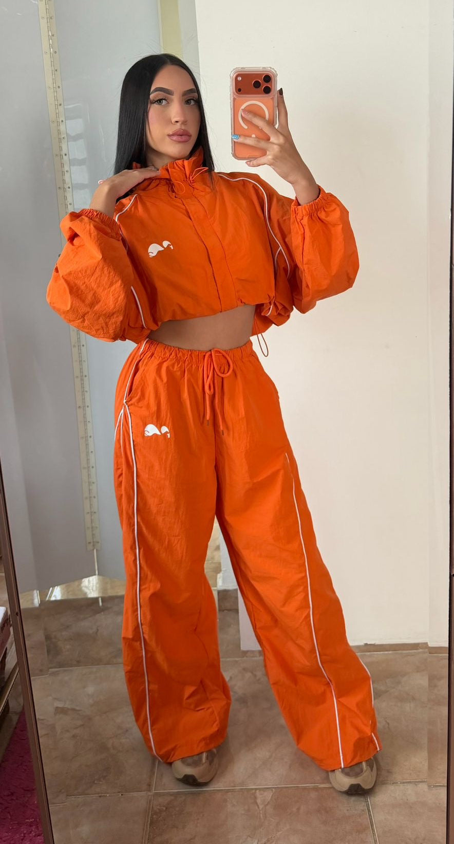 Orange Oversize Windproof Set