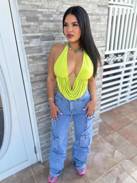 Denim Cargo Pants