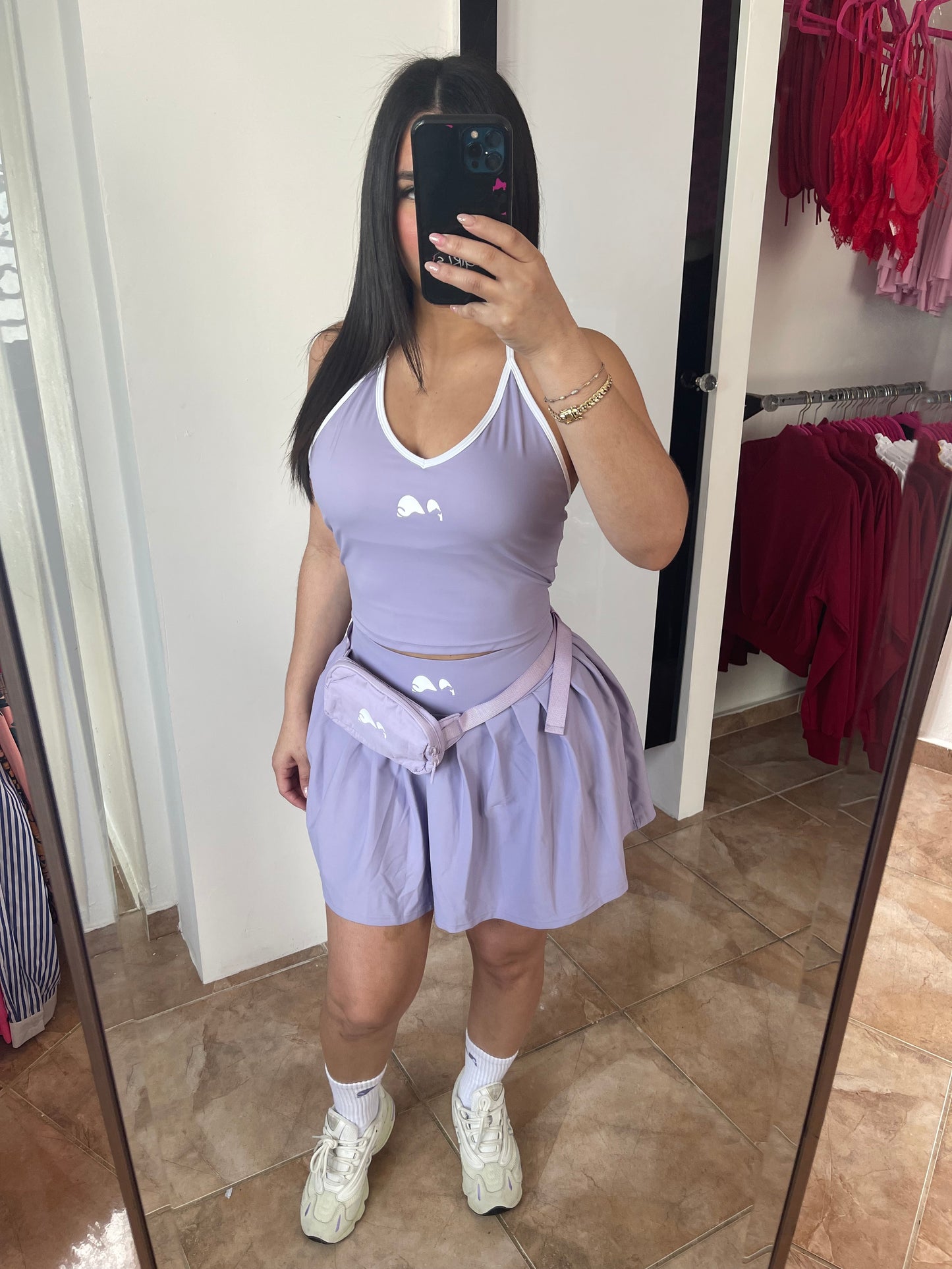 Lavender Skirt Set