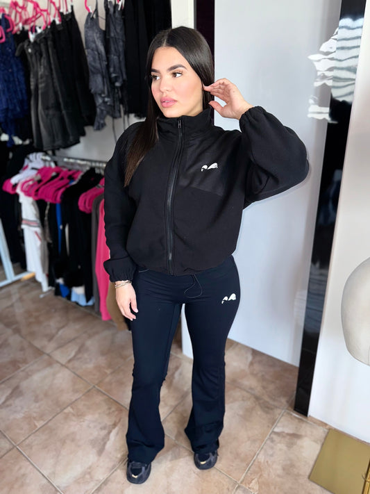 Jet Black Jacket Set