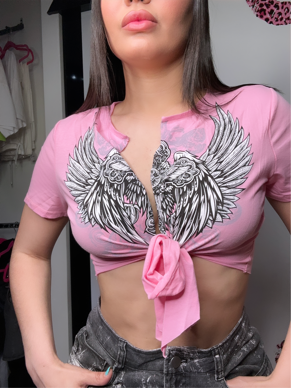 Pink Wing Crop