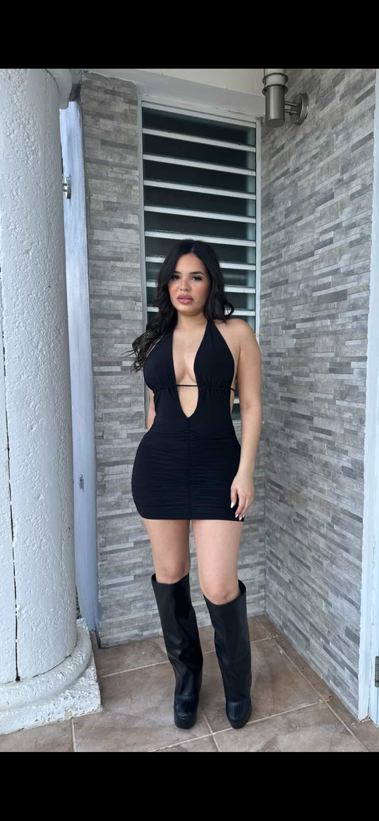 Black Halter Dress