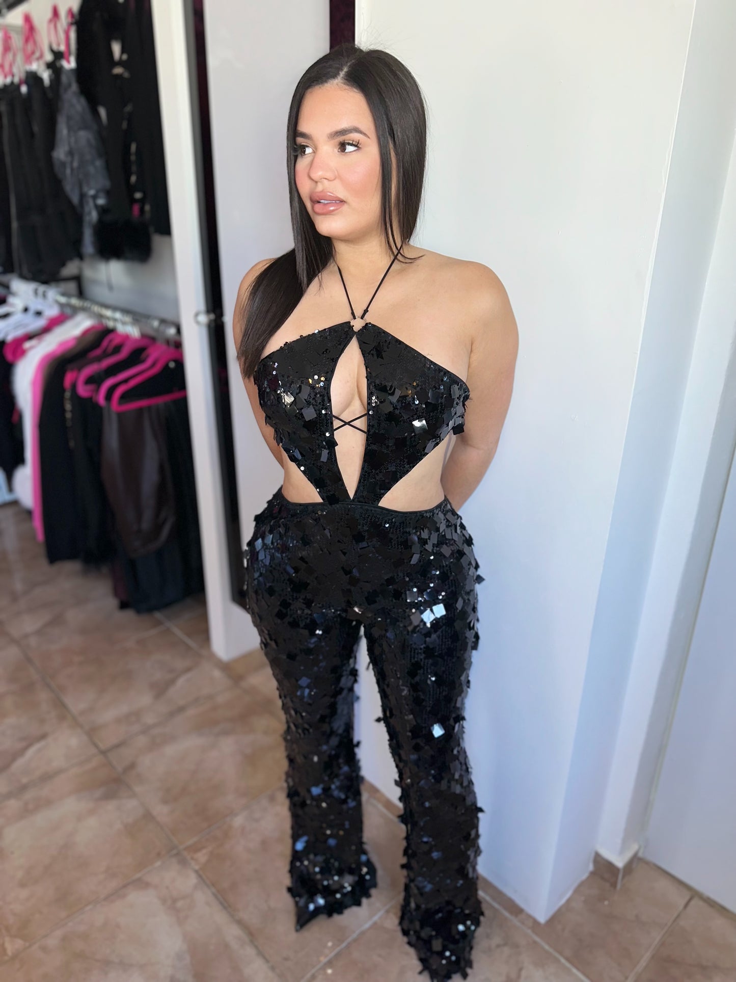NYE Black Jumpsuit