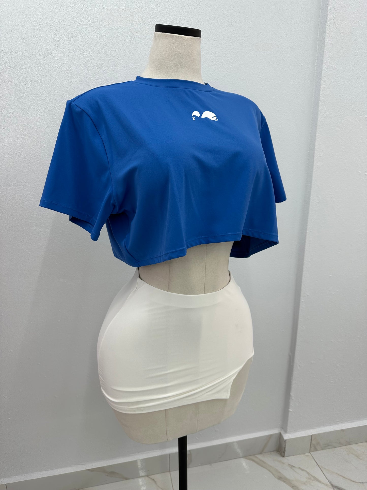 Royal Blue Dryfit Crop Top