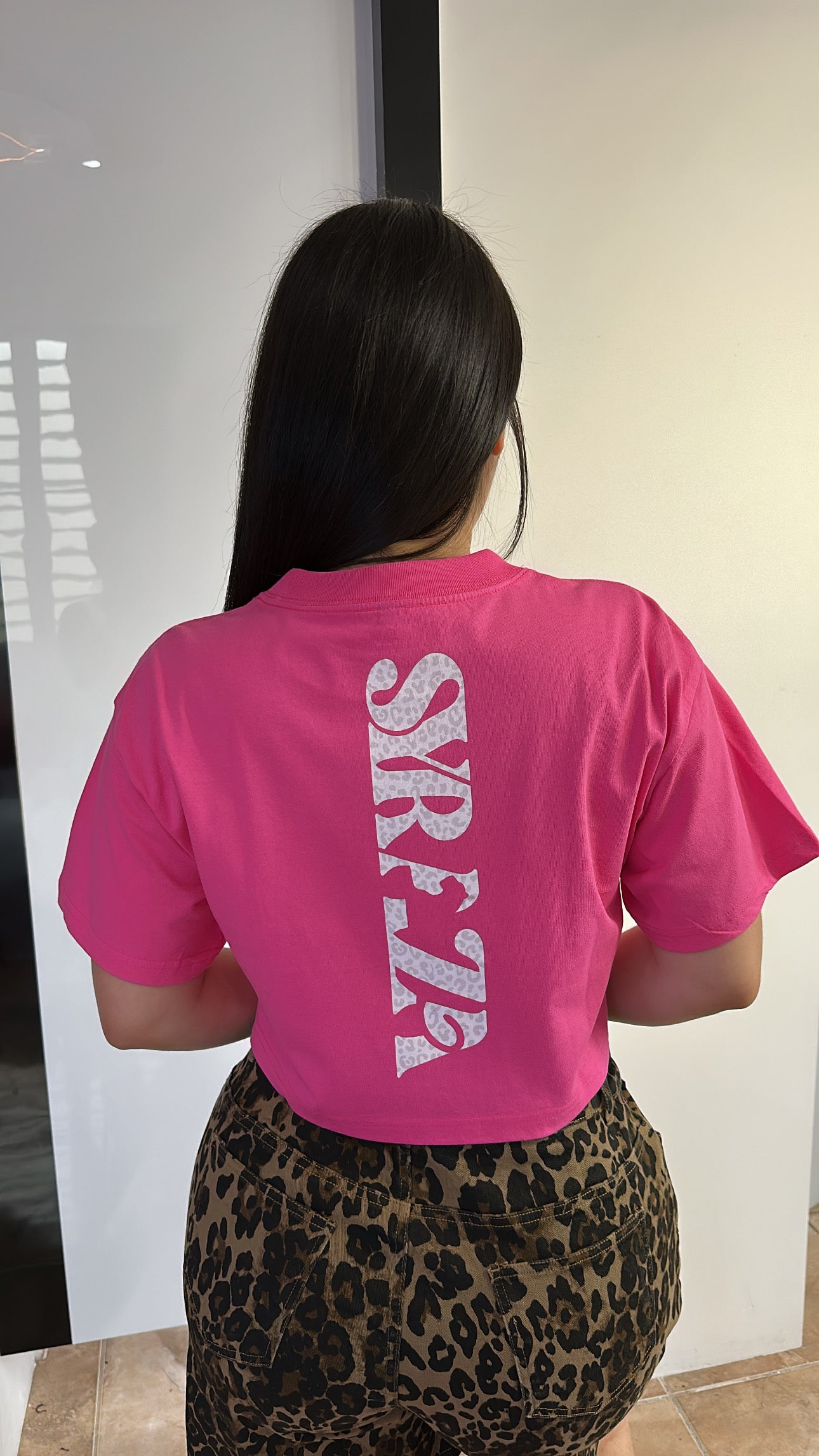 SYRAZA Oversize Crop Tops