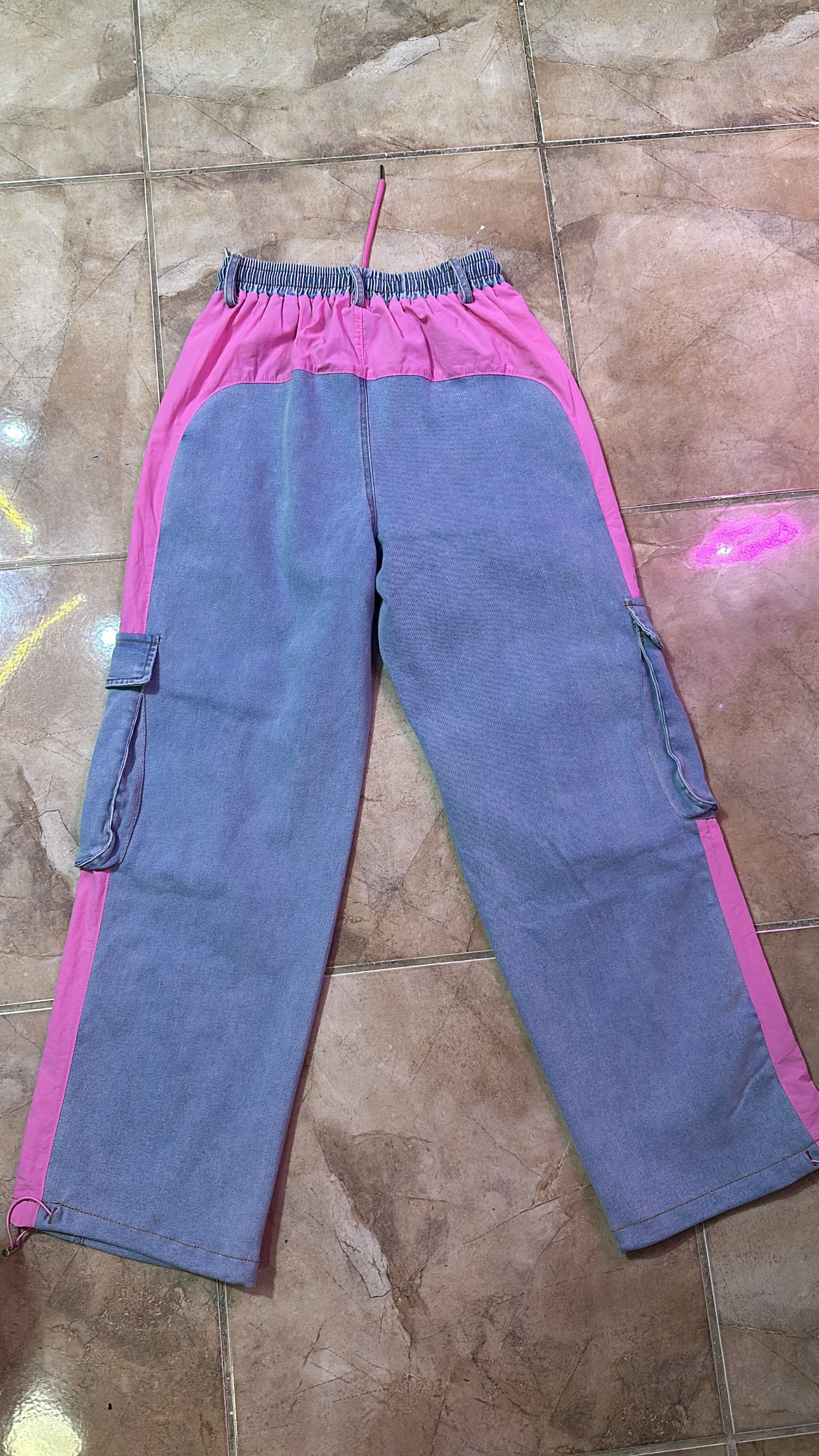 Pink & Denin Cargo Pants