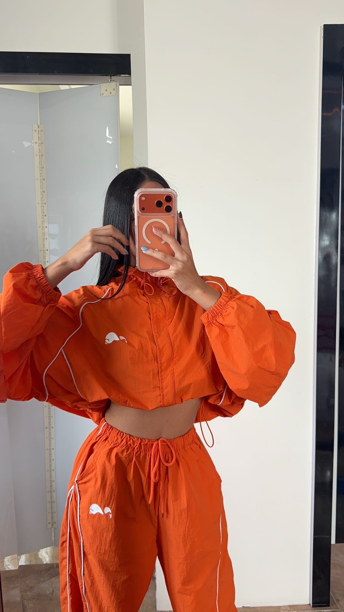 Orange Oversize Windproof Set