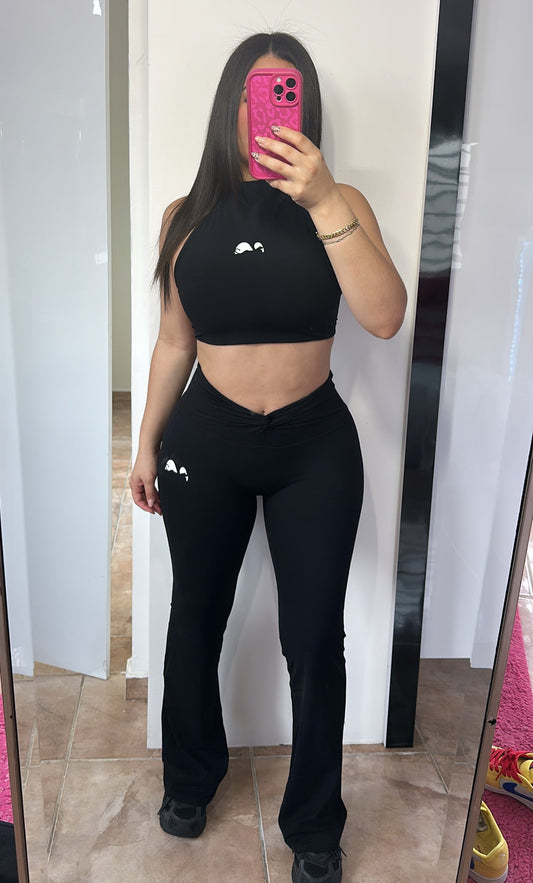Black Halter Set